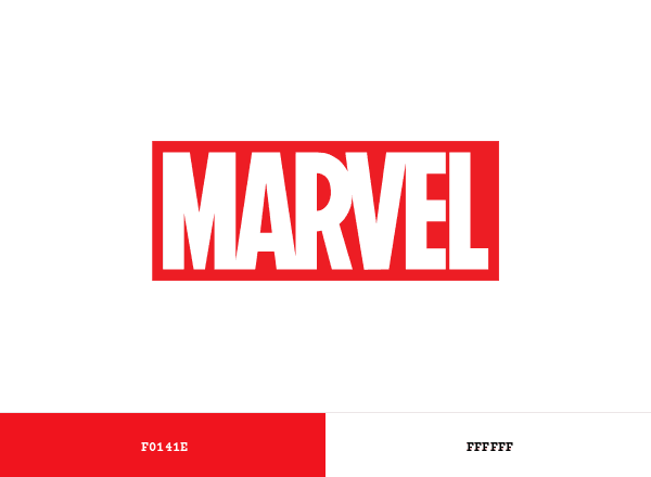 Marvel brand color palette