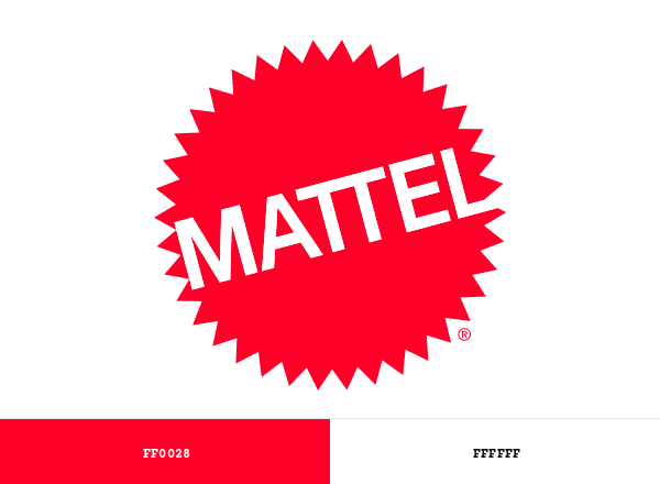 Mattel brand color palette