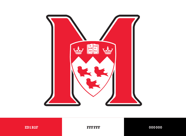 McGill Redbirds and Martlets brand color palette