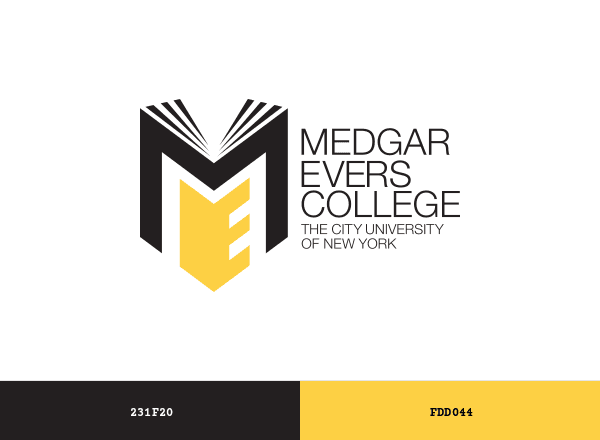 Medgar Evers College brand color palette