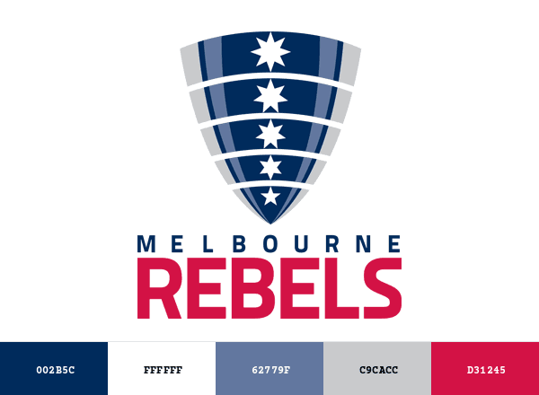 Melbourne Rebels brand color palette