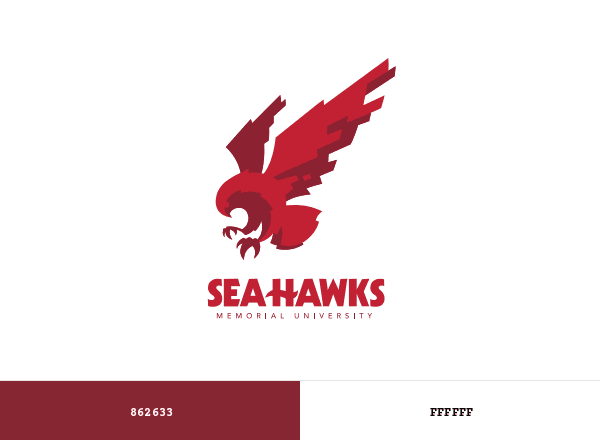 Memorial Sea-Hawks brand color palette