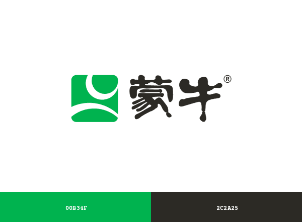 Mengniu Dairy brand color palette