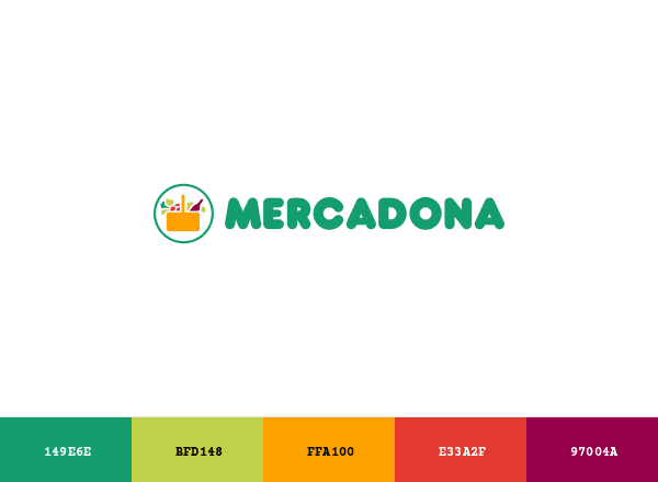 Mercadona brand color palette