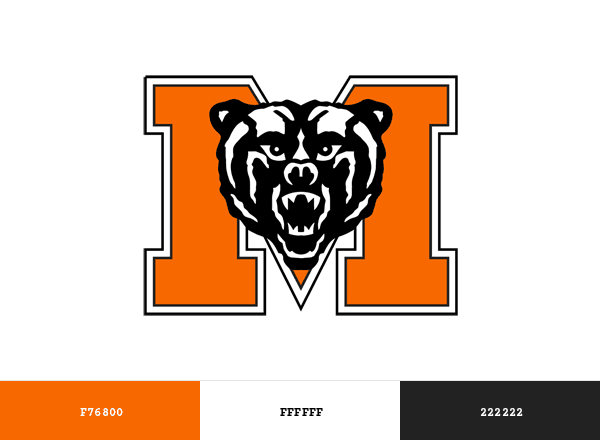 Mercer Bears brand color palette