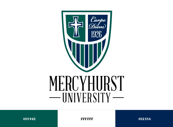 Mercyhurst University brand color palette