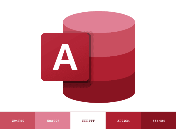 Microsoft Access brand color palette