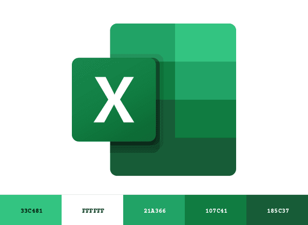Microsoft Excel brand color palette