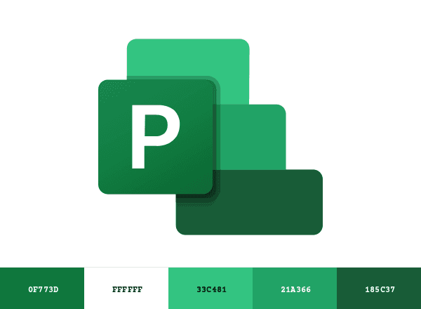 Microsoft Project brand color palette