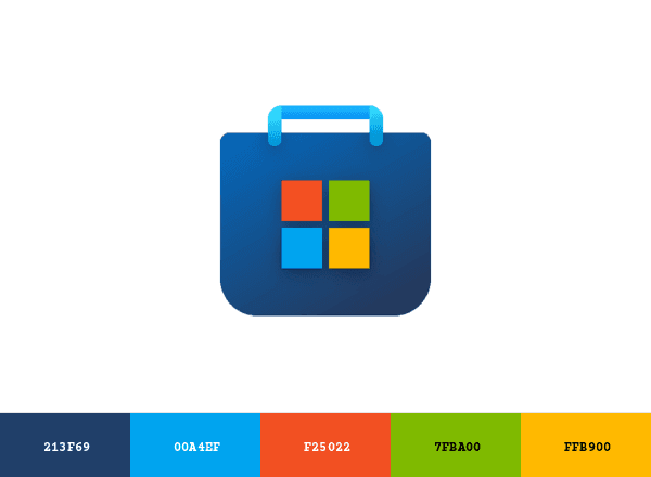 Microsoft Store brand color palette