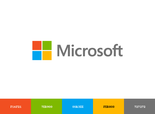 Microsoft brand color palette