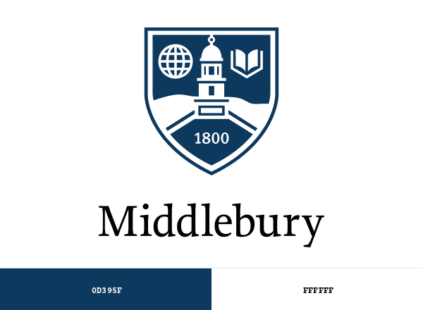 Middlebury College brand color palette