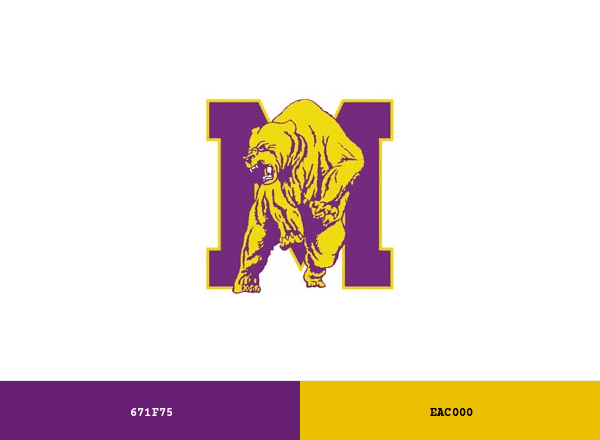 Miles Golden Bears brand color palette