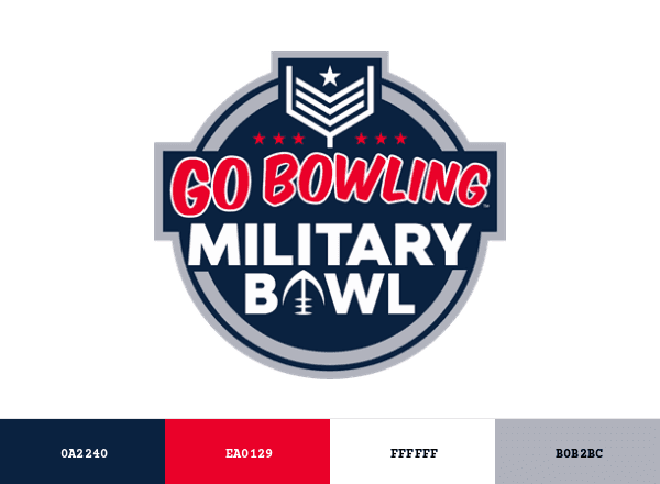 Military Bowl brand color palette