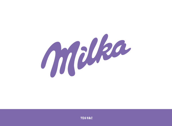 Milka brand color palette