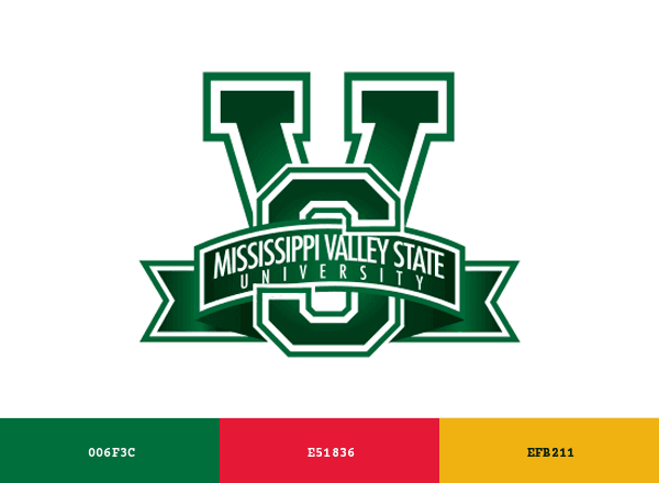 Mississippi Valley State University (MVSU) brand color palette