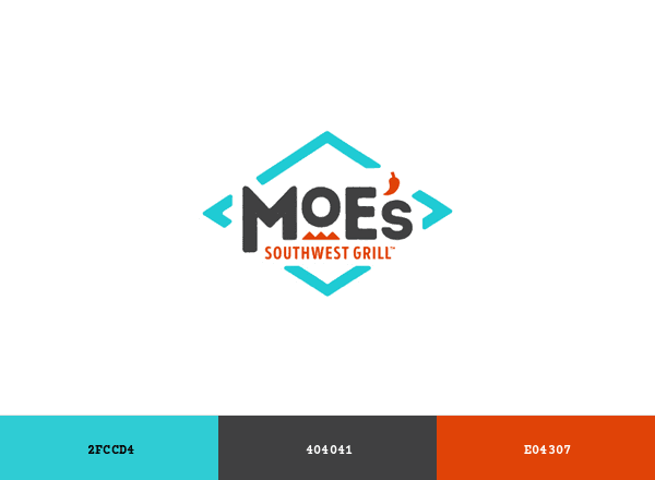 Moe’s Southwest Grill brand color palette
