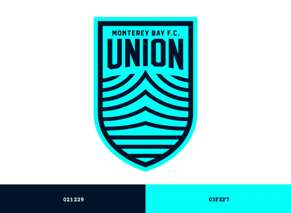 Monterey Bay FC brand color palette