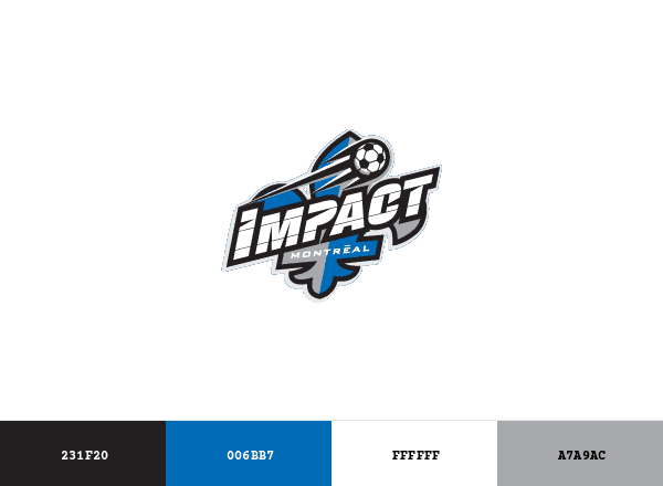 Montreal Impact brand color palette