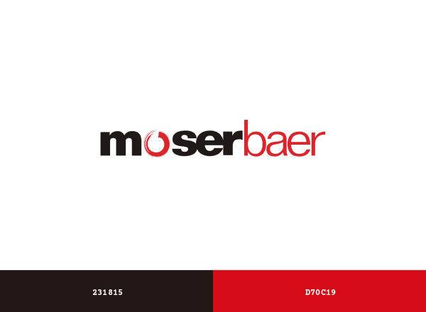Moser Baer brand color palette