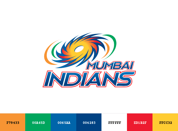 Mumbai Indians brand color palette