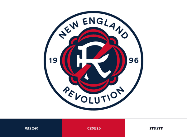 New England Revolution brand color palette