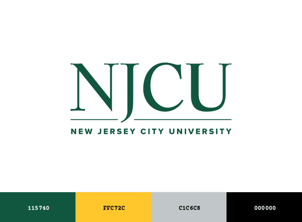 New Jersey City University (NJCU) brand color palette