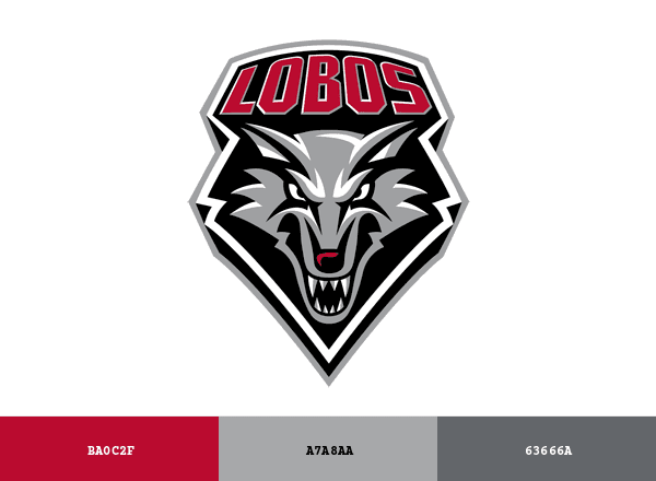 New Mexico Lobos brand color palette