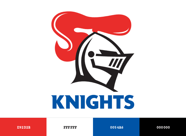 Newcastle Knights brand color palette