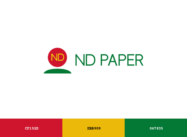 Nine Dragon Paper Holdings brand color palette