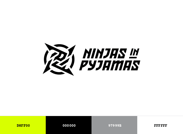 Ninjas in Pyjamas brand color palette