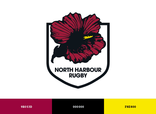 North Harbour Rugby Union brand color palette