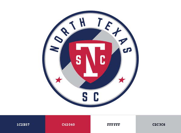 North Texas SC brand color palette