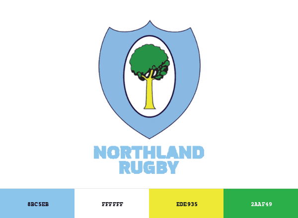 Northland Rugby Union brand color palette