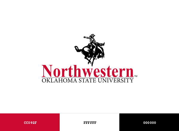 Northwestern Oklahoma State University brand color palette
