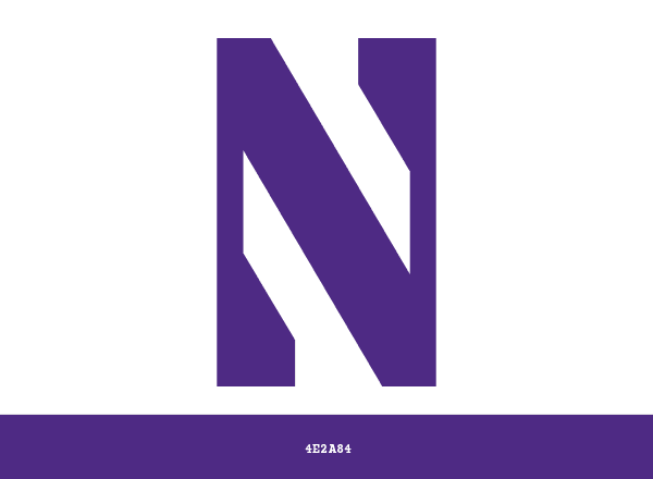 Northwestern Wildcats brand color palette