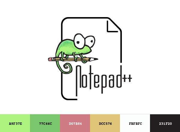 Notepad++ brand color palette