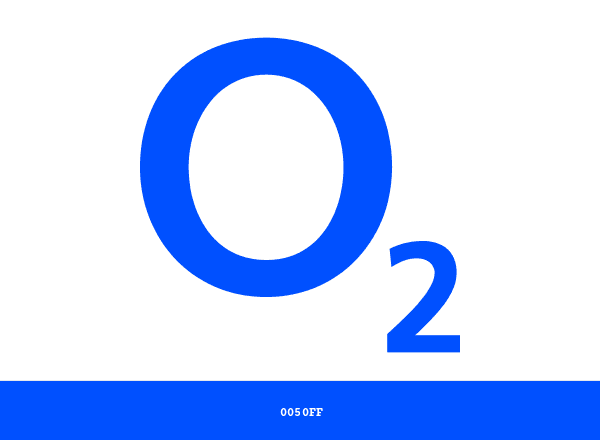 O2 brand color palette