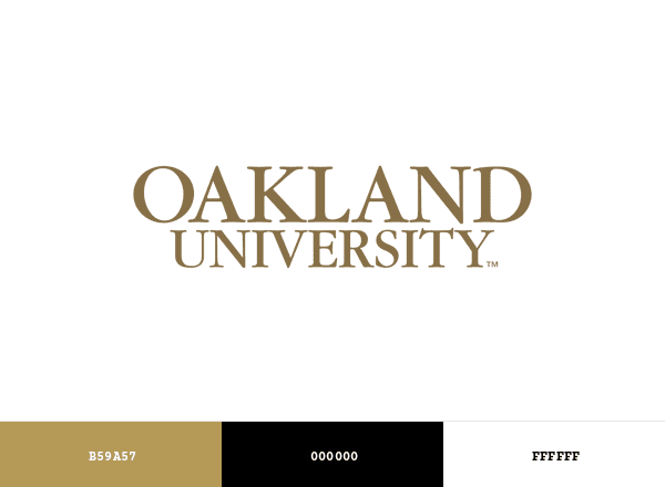 Oakland University (OU) brand color palette