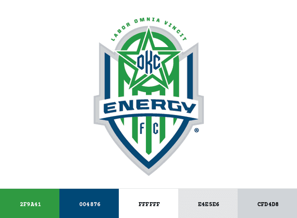 OKC Energy FC brand color palette