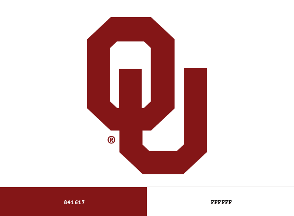 Oklahoma Sooners brand color palette