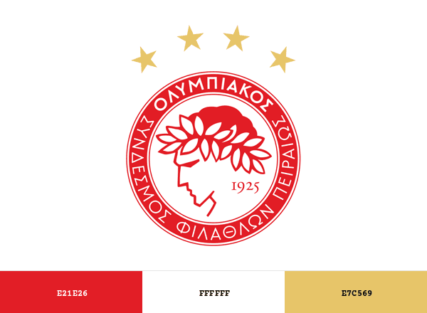 Olympiacos brand color palette