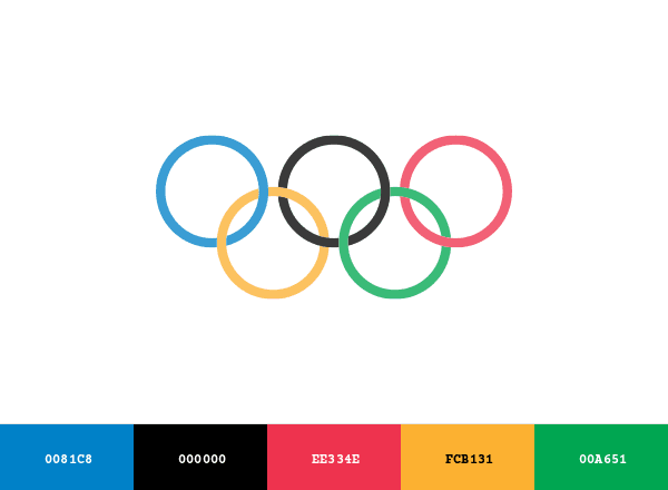 Olympic Channel brand color palette