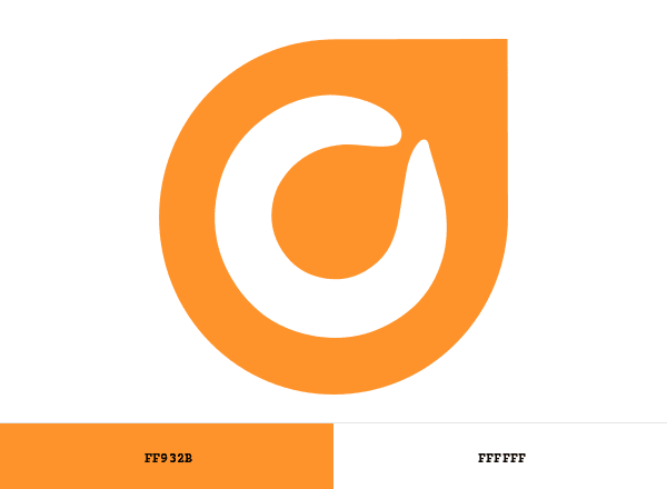 Orange Leaf Frozen Yogurt brand color palette