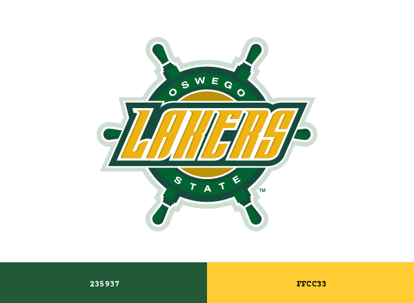 Oswego Lakers brand color palette