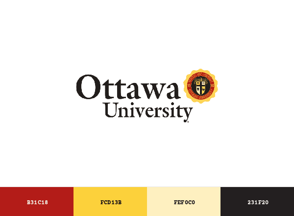 Ottawa University brand color palette