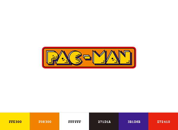Pac-man brand color palette