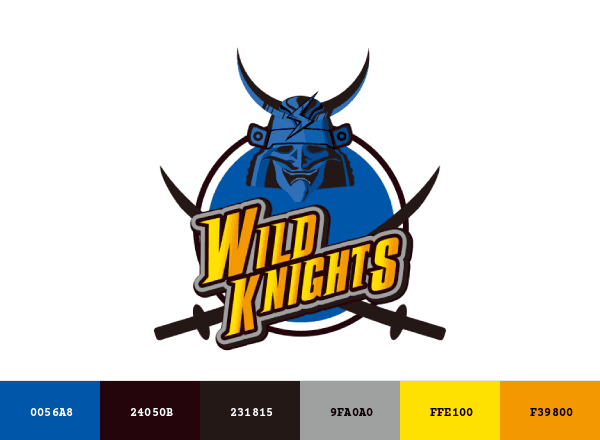 Panasonic Wild Knights brand color palette