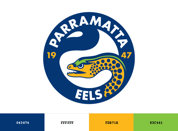 Parramatta Eels brand color palette