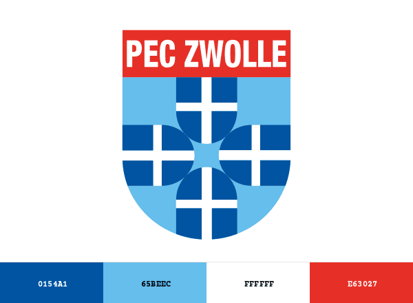 PEC Zwolle brand color palette